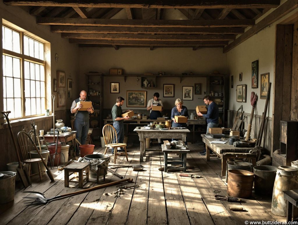 Débarras d'une ancienne ferme familiale